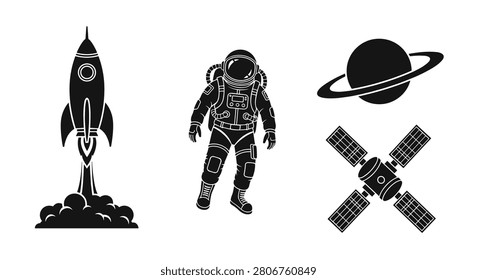 Astronaut wearing a space suit standing