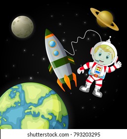 the astronauts exploring the galaxy