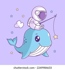 Astronauts are fishing for whales