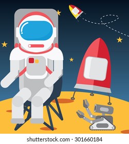Astronauts on the Moon