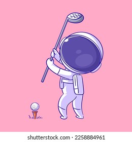 Astronauts are playing golf so great