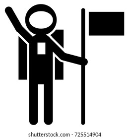 Astronauts profession icon with smart precision design