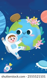 Astronauts protect the Earth in space