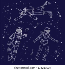 astronauts in spacesuits