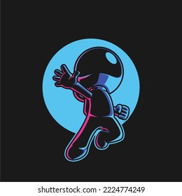 Astronite Mascot Logo Design vector for branding