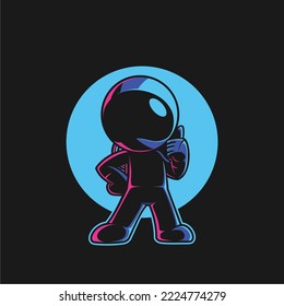 Astronite Mascot Logo Design vector for branding