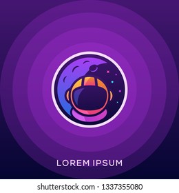 Astronomer Concept illustration vector Design template. Suitable for Creative Industry, Multimedia, entertainment, Educations, Shop, and any related business