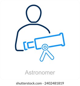 Astronomie- und Wissenschaftssymbol