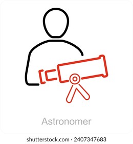 Astronomie- und Wissenschaftssymbol