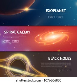 Astronomical galaxy space background. Planets in solar system for the banner. Modern design of the universe for cards. moon and the sun, mercury and earth, mars and venus. vintage style.