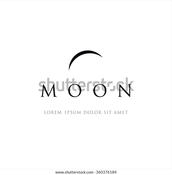 Astronomical logo design. The Moon is the\
Earth\'s satellite