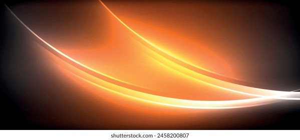 An astronomical object glowing in amber and orange hues against a black background, creating a mesmerizing pattern reminiscent of a fiery horizon in space