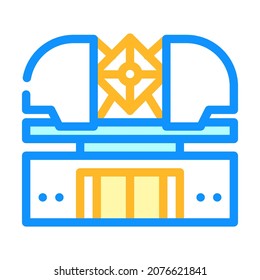 astronomical observatory color icon vector. astronomical observatory sign. isolated symbol illustration