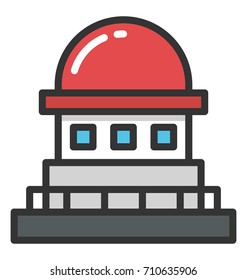 Astronomical Observatory Vector Icon