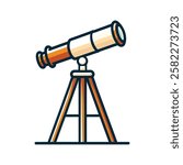Astronomical Telescope Vector Telescope clipart element icon