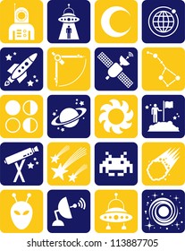 astronomy, astrology and space icons