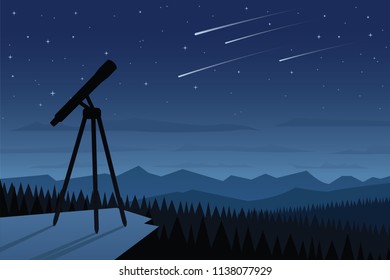 Astronomy and Beautiful Night Sky Scene