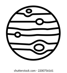Astronomía Icono del vector de línea negrita que puede modificar o editar fácilmente


