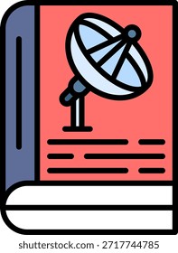 Astronomy Book New Creative Icon Design Vector