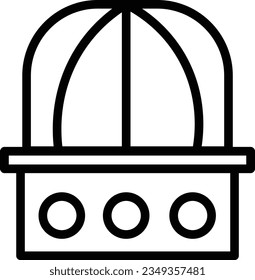 Astronomy Buildings Galaxy Outline Icon
