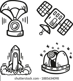 Astronomy, Capsule, Landing, Scifi, Space, Space Craft Icon, Satellite, Launch, Shuttle, Observatory, Science Icon