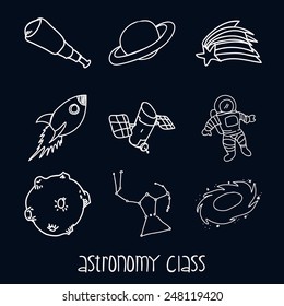 astronomy class design, vector illustration eps10 graphic 