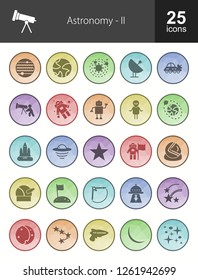 Astronomy Filled Icons