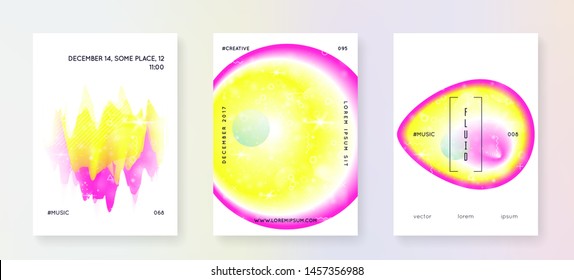 Astronomy flyer. Holographic gradients. 3d magic dreamer unicorn sparkles. Galactic science template with planet, sun, deep fluid light. Astronomy flyer with galaxy shapes and star dust.