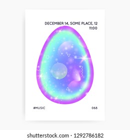 Astronomy flyer. Holographic gradients. Cosmos, Galactic science banner with planet, sun, deep fluid light. 3d magic dreamer unicorn sparkles. Astronomy flyer with galaxy shapes and star dust.