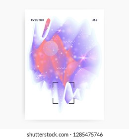 Astronomy flyer. Holographic gradients. Futuristic, Galactic science template with planet, sun, deep fluid light. 3d magic dreamer unicorn sparkles. Astronomy flyer with galaxy shapes and star dust.