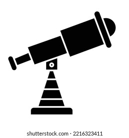Astronomy Glyph Vector Icon which can easily modified

