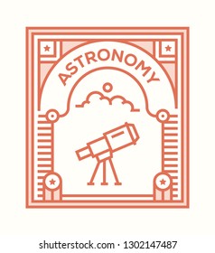 ASTRONOMY ICON CONCEPT