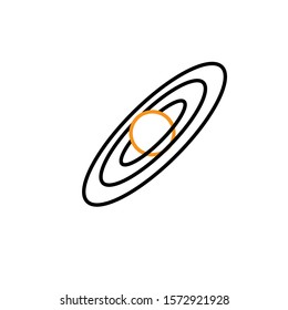 astronomy icon design template trendy