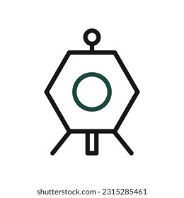 Astronomy icon duocolor green black colour universe vector element and symbol perfect.