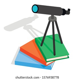 Astronomy icon. Isometric illustration of astronomy vector icon for web