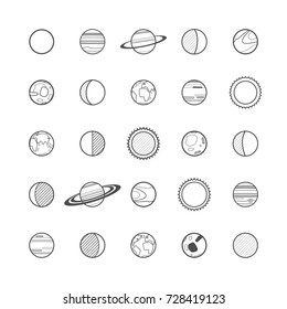 Astronomy Icon Set