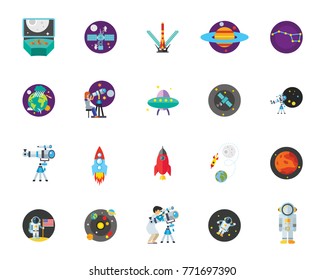 Astronomy icon set