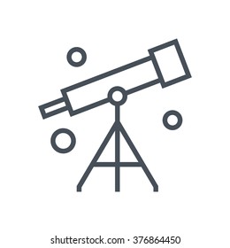 Astronomy icon suitable for info graphics, websites and print media and  interfaces. Line vector icon.