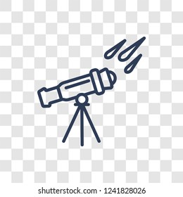 Astronomy icon. Trendy linear Astronomy logo concept on transparent background from ASTRONOMY collection