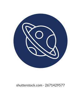 Ilustração de stock de vetor de ícone de astronomia
