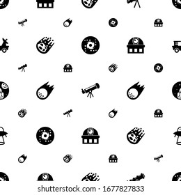 los iconos de la astronomía se realizan sin problemas. Incluye galaxia rellena editable, Astronomía, telescopio, cometa, asteroide, observatorio, iconos de exploración espacial. iconos astronómicos para web y móvil.