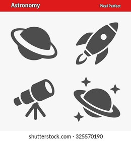 Astronomy Icons. Professional, pixel perfect icons optimized for both large and small resolutions. EPS 8 format.