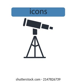 Astronomy icons  symbol vector elements for infographic web