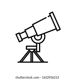 Astronomy lesson line icon, concept sign, outline vector illustration, linear symbol.