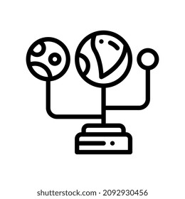 icono de estilo de línea astronómica. ilustración vectorial para diseño gráfico, sitio web, aplicación. EPS 10