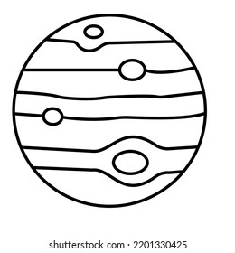 Astronomy line Vector Icon easily modified