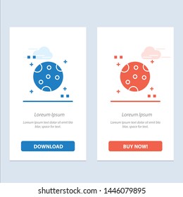 Astronomy, Moon, Space  Blue and Red Download and Buy Now web Widget Card Template