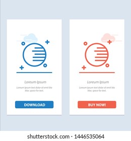 Astronomy, Planet, Space  Blue and Red Download and Buy Now web Widget Card Template