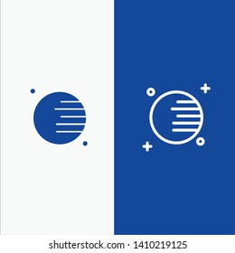 Astronomy, Planet, Space Line and Glyph Solid icon Blue banner Line and Glyph Solid icon Blue banner