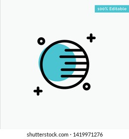 Astronomy, Planet, Space turquoise highlight circle point Vector icon